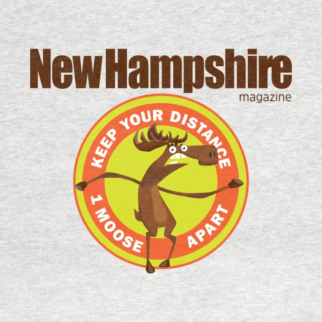 Keep Your Distance (1 moose apart) Dark by New Hampshire Magazine